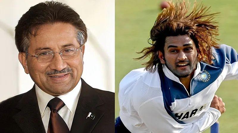 President Pervez Musharraf was also a fan of Dhoni’s long hair