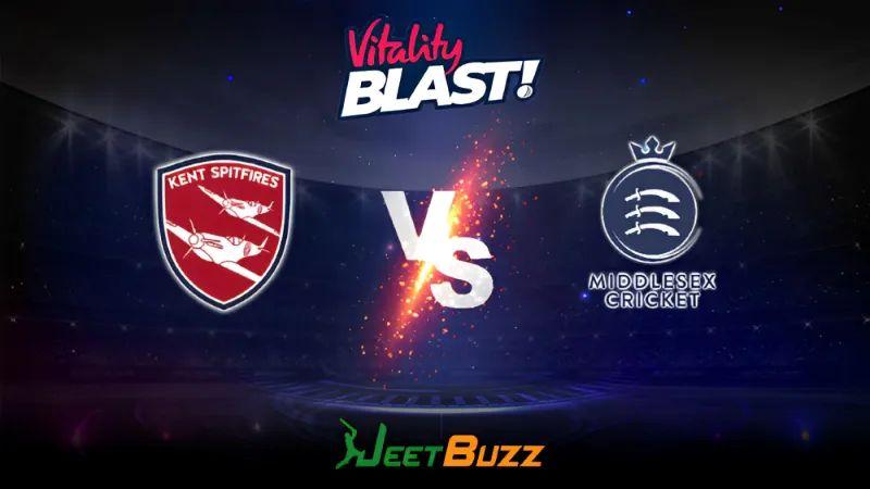 Vitality Blast 2023 Cricket Prediction | South Group: Kent Spitfires vs Middlesex