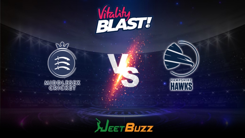 Vitality Blast 2023 Cricket Prediction | South Group: Middlesex vs Hampshire Hawks