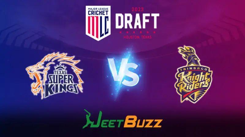 Major League Cricket 2023 Cricket Prediction | Match 1: Texas Super Kings vs Los Angeles Knight Riders