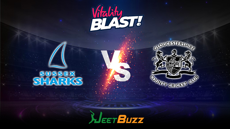 Vitality Blast 2023 Cricket Prediction | South Group: Sussex Sharks vs Gloucestershire