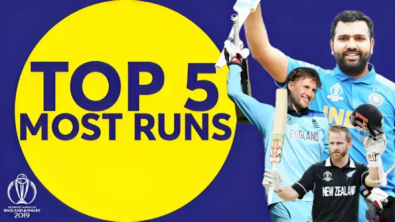 Top Run Scorers of the 2019 ICC Cricket World Cup
