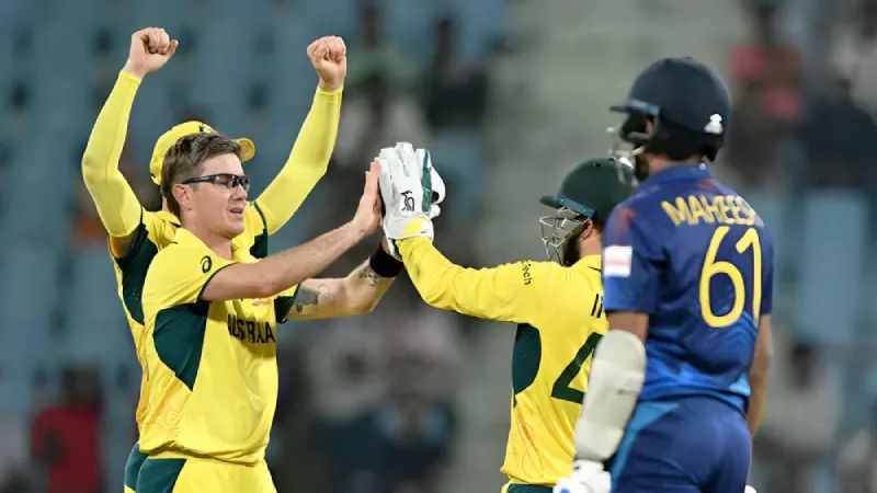 Cricket Highlights, 16 Oct: ICC Men’s Cricket World Cup 2023 (Match 14) – Australia vs Sri Lanka: Australia saw the tournament's first victory by defeating the Lankans.
