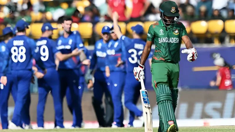Cricket Highlights, 10 Oct: ICC Cricket World Cup (7th Match) – England vs Bangladesh – Bangladesh lost by a wide margin due to their terrible batting performance.