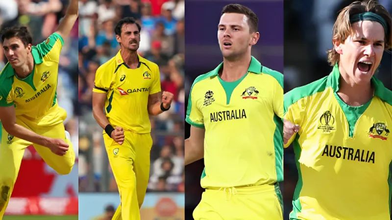 Most Wickets Taken by Australian Bowlers in the ODI World Cup 2023, till 38th Match