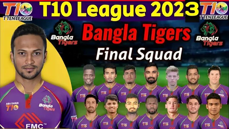 The Complete Line-up of Bangla Tigers for Abu Dhabi T10 2023