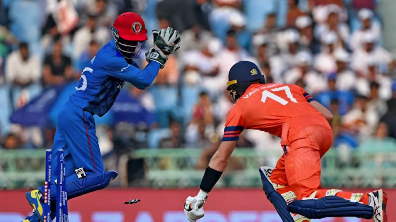Cricket Highlights, 04 Nov ICC Men’s Cricket World Cup 2023 (Match 34) – Netherlands vs Afghanistan The Afghans kept their hopes of the semi-finals alive by defeating the Netherlands.