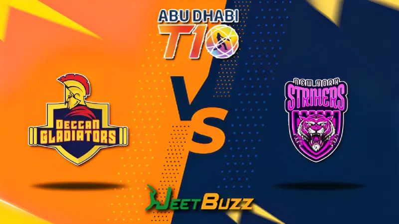 Abu Dhabi T10 League Cricket Match Prediction 2023 | Match 1 | Deccan Gladiators vs New York Strikers – Who will win in the first match? | Nov, 28