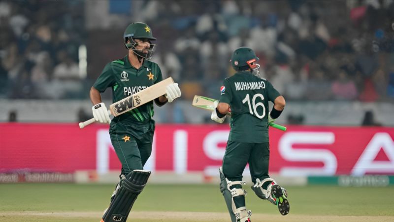 Highest Runs Partnerships of Pakistan in the ODI World Cup 2023, till 43rd Match