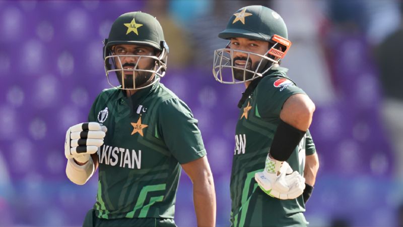 Highest Runs Partnerships of Pakistan in the ODI World Cup 2023, till 43rd Match