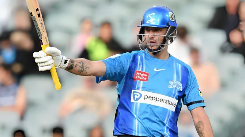 Adelaide Strikers Batsmen with the Most Runs in the BBL