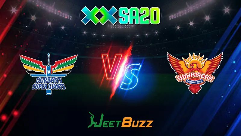 SA20 Cricket Match Prediction 2024| Match 12 | Durban Super Giants vs Sunrisers Eastern Cape – Let’s see who will win this battle. | Jan 20