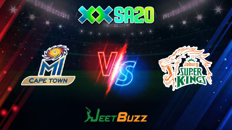 SA20 Cricket Match Prediction 2024 Match 23 MI Cape Town vs Joburg Super Kings Lets see who will win Jan 29