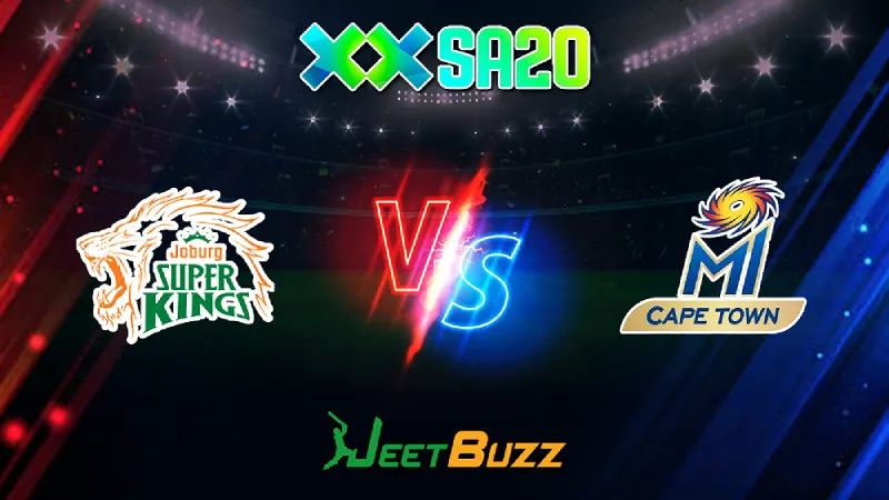 SA20 Cricket Match Prediction 2024 | Match 4 | Joburg Super Kings vs MI Cape Town – Let’s see who will win this battle. | Jan 13