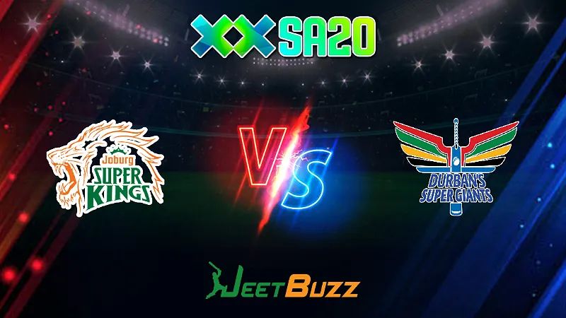 SA20 Cricket Match Prediction 2024 | Match 29 | Joburg Super Kings vs Durban Super Giants – Let’s see who will win. | Feb 03