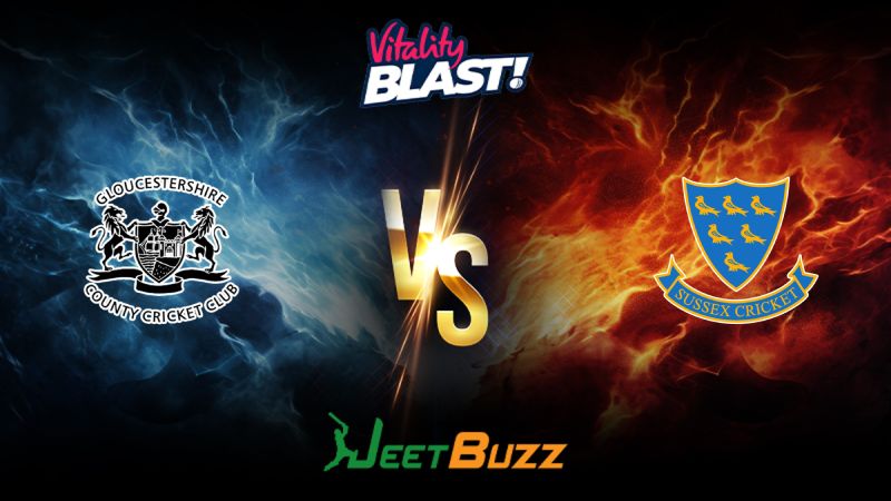 Vitality Blast 2024 Cricket Match Prediction South Group Gloucestershire vs Sussex Sharks – Let’s see who will win the match. June 09