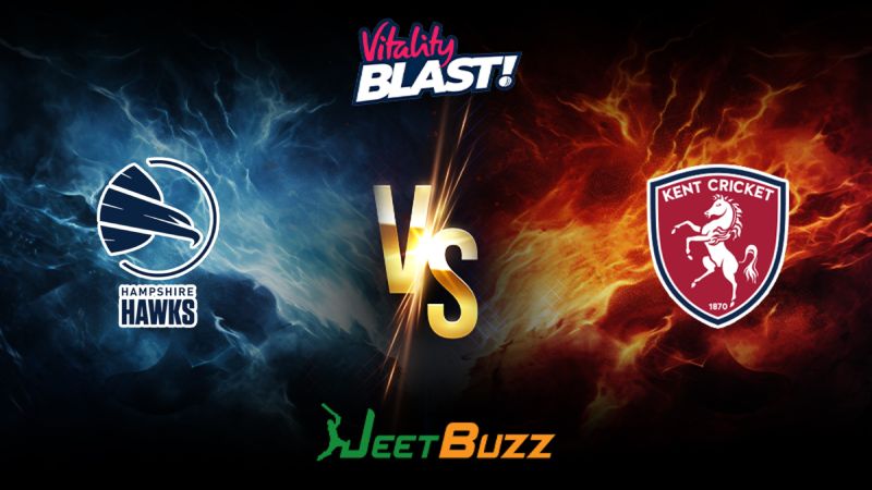 Vitality Blast 2024 Cricket Match Prediction South Group Hampshire Hawks vs Kent Spitfires – Let’s see who will win the match. June 02