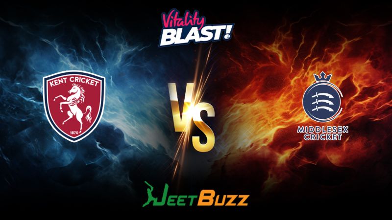 Vitality Blast 2024 Cricket Match Prediction South Group Kent Spitfires vs Middlesex – Let’s see who will win the match. June 09
