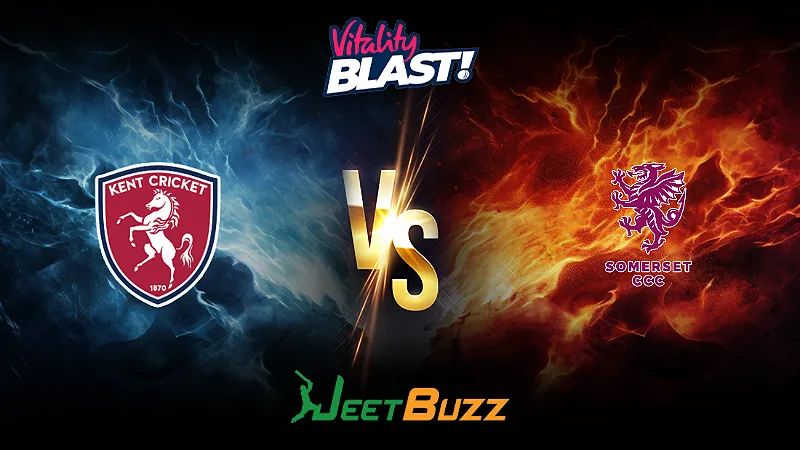 Vitality Blast 2024 Cricket Match Prediction | South Group | Kent Spitfires vs Somerset – Let’s see who will win the match. | June 07