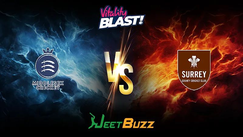 Vitality Blast 2024 Cricket Match Prediction | South Group | Middlesex vs Surrey – Let’s see who will win the match. | June 21