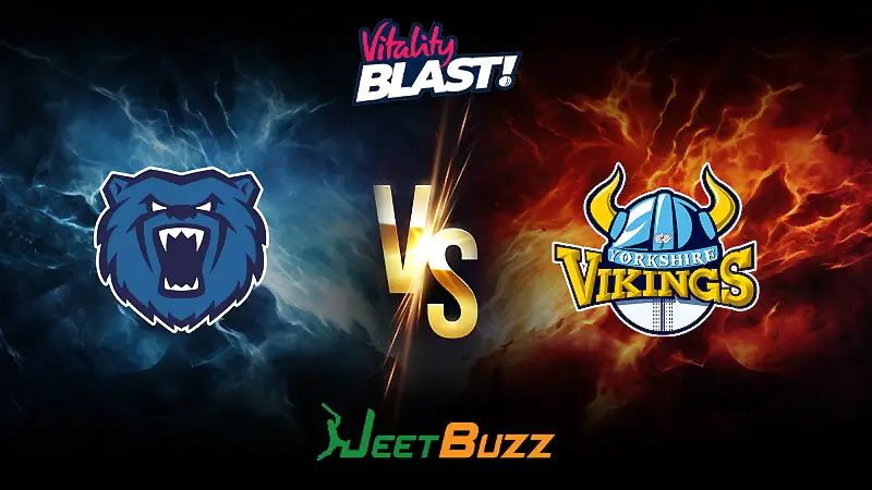 Vitality Blast 2024 Cricket Match Prediction | North Group | Birmingham Bears vs Yorkshire Vikings – Let’s see who will win the match. | June 15, 2024