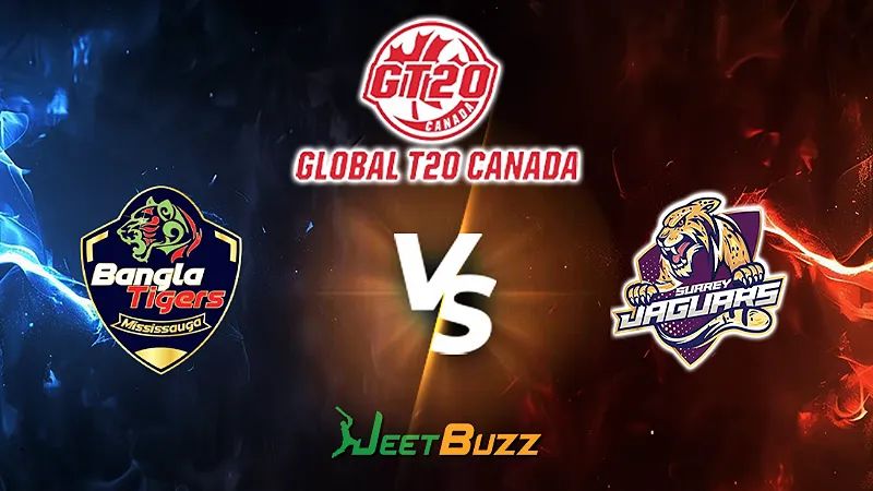 Global T20 Canada 2024 Cricket Match Prediction | Match 10 | Bangla Tigers Mississauga vs Surrey Jaguars – Let’s see who will win the match. | July 31