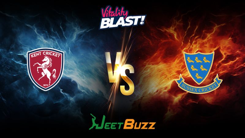 Vitality Blast 2024 Cricket Match Prediction South Group Kent Spitfires vs Sussex Sharks – Let’s see who will win the match. July 12