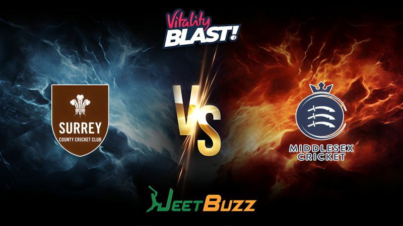 Vitality Blast 2024 Cricket Match Prediction South Group Surrey vs Middlesex – Let’s see who will win the match. July 05, 2024