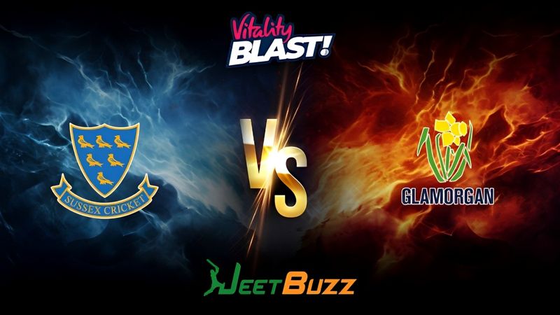 Vitality Blast 2024 Cricket Match Prediction | South Group | Sussex Sharks vs Glamorgan – Let’s see who will win the match. | July 06