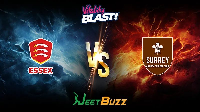 Vitality Blast 2024 Cricket Match Prediction | South Group | Essex vs Surrey – Let’s see who will win the match. | July 14