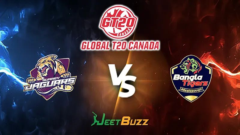 Global T20 Canada 2024 Cricket Match Prediction | Match 18 | Surrey Jaguars vs Bangla Tigers Mississauga – Let’s see who will win the match. | August 05