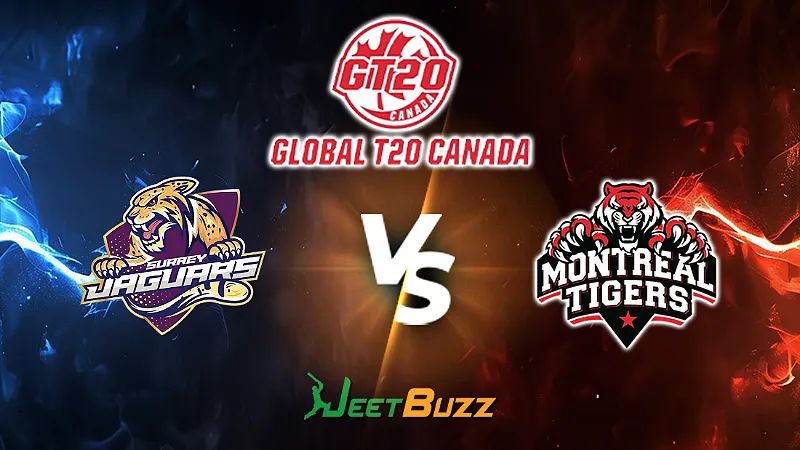 Global T20 Canada 2024 Cricket Match Prediction | Match 21 | Surrey Jaguars vs Montreal Tigers – Let’s see who will win the match. | August 07