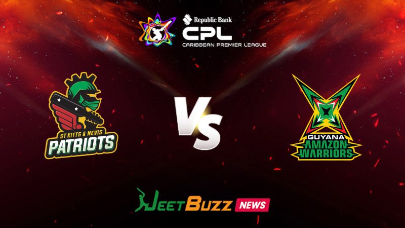 Caribbean Premier League 2024 Cricket Match Prediction Match-7 St Kitts and Nevis Patriots vs Guyana Amazon Warriors – Let’s see who will win the match. Sept 05