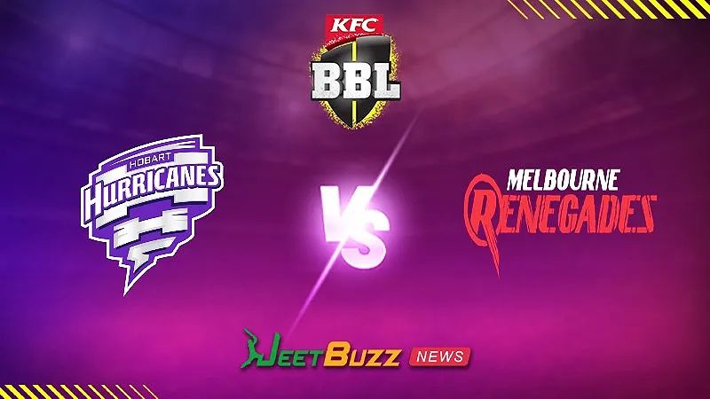 BBL Match Prediction | Hobart Hurricanes vs Melbourne Renegades | Big Bash League 2024-25 | Match 34 | Jan 14 – Can the last-positioned MR stand against the HH?