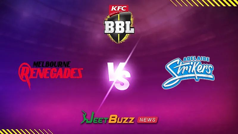 BBL Match Prediction | Melbourne Renegades vs Adelaide Strikers | Big Bash League 2024-25 | Match 20 | Jan 02 – Can AS override MR.