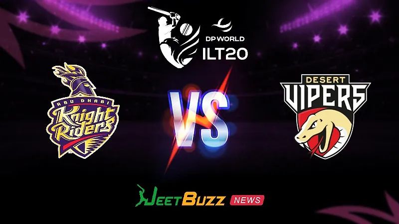 Cricket Prediction | Abu Dhabi Knight Riders vs Desert Vipers | International League T20 2025 | 2nd Match | Jan 12 – Which Team Will Gain Early Momentum?