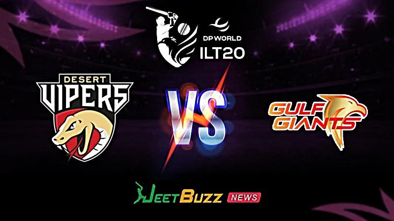 ILT20 Match Prediction | International League T20 2025 | Desert Vipers vs Gulf Giants | Match  24 | Jan 29 – Can GG defeat the topper DV?