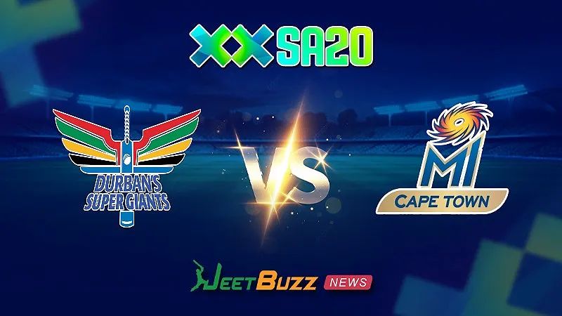 SA20 Match Prediction | SA20 League 2025 | Durban Super Giants vs MI Cape Town | Match- 16 | Jan 21 – Can DSG survive against the topper MICT?