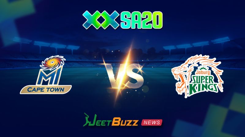 SA20 Match Prediction SA20 League 2025 MI Cape Town vs Joburg Super Kings Match 13 Jan 18 – Can MICT beat the table topper JSK 