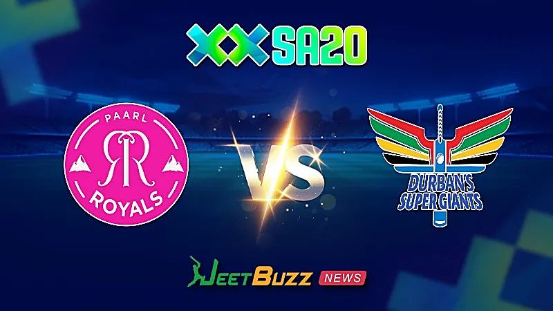 SA20 Match Prediction | SA20 League 2025 | Paarl Royals vs Durban Super Giants | Match 23 | Jan 27 – Can DSG defeat the topper PR?