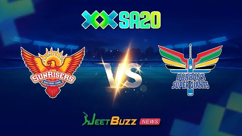 SA20 Match Prediction | SA20 League 2025 | Sunrisers Eastern Cape vs Durban Super Giants | Match 14 | Jan 19 – let's see who will get the 2nd win in this match.