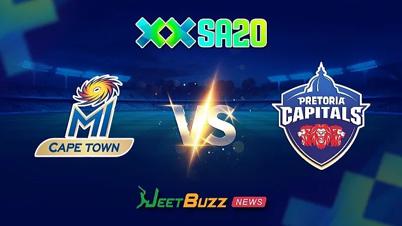 SA20 Match Prediction | SA20 League 2025 | MI Cape Town vs Pretoria Capitals | Match 30 | Feb 02 – Can PC dominate MICT in this match?